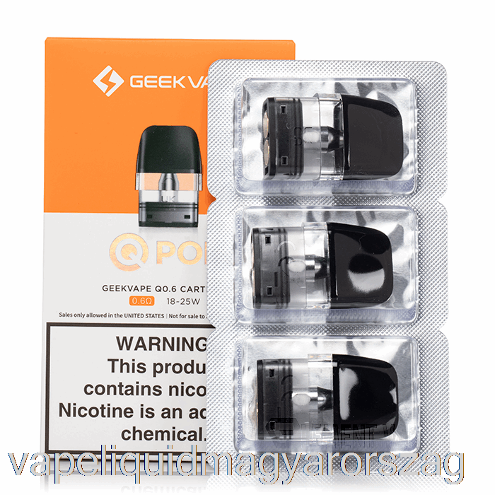 Geek Vape Q Csere Hüvelyek 0,6 Ohm Hüvelyek Vape Pen